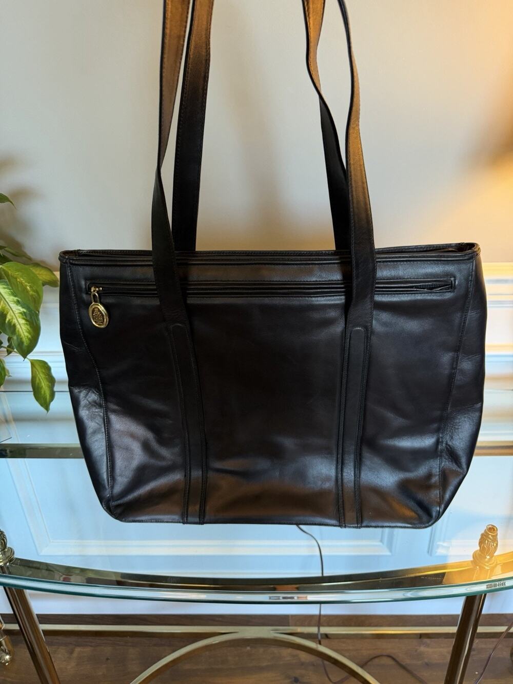Vtg Mark Cross Italian Leather Tote Bag made In Italy Luxury